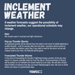 Inclement Weather
