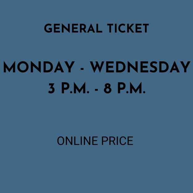 Picture of Monday - Wednesday 3-8 | General Ticket 2025