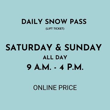 Picture of Saturday & Sunday 9AM - 4PM | Daily Snow Pass