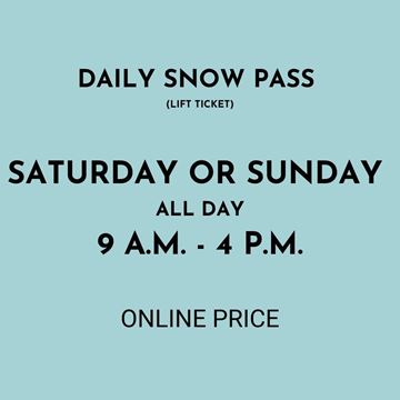 Picture of Saturday or Sunday 9AM - 4PM | Daily Snow Pass