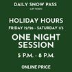 Picture of HOLIDAY HOURS | NIGHT 5PM - 8PM | Daily Snow Pass