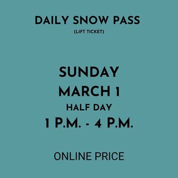 Picture of Sunday Half Day 1PM - 4PM